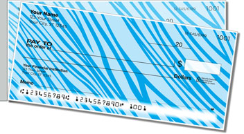 Colorful Animal Print Side Tear Personalized Checks