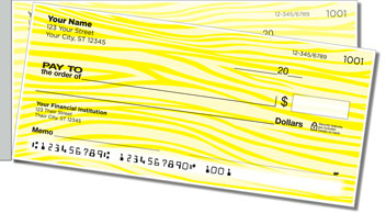 Colorful Animal Print Side Tear Theme Checks