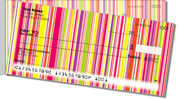 Vertical Stripe Side Tear Design Checks