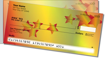 Cascading Star Side Tear Personalized Checks