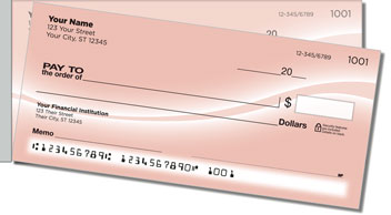 Simple Swoosh Side Tear Personalized Checks