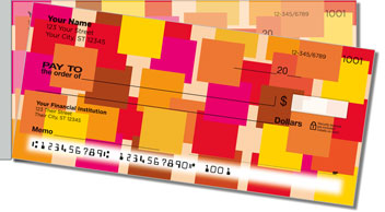 Scattered Square Side Tear Design Checks