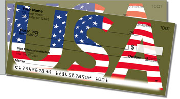 American Pride Side Tear Personalized Checks