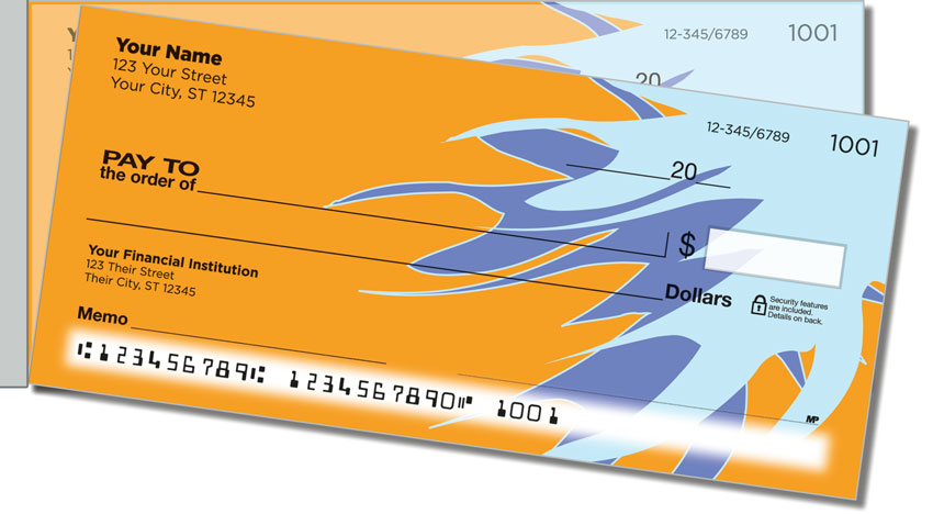 Bursts of Color Side Tear Personal Checks