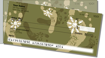 Peace & Love Side Tear Personalized Checks