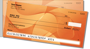 Funky Lines Side Tear Personalized Checks