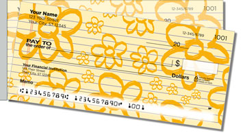 Cute Doodle Side Tear Design Checks