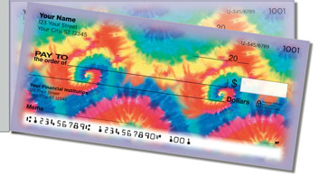 Tie Dye Side Tear Personalized Checks