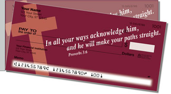 Words of Faith Side Tear Design Checks