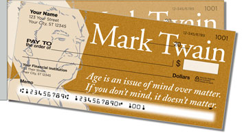Mark Twain Side Tear Design Checks