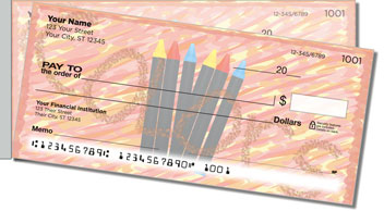 Scribble Side Tear Personalized Checks