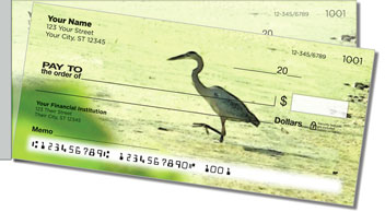 Bird Artwork Side Tear Personalized Checks