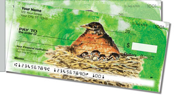 Bird Artwork Side Tear Theme Checks