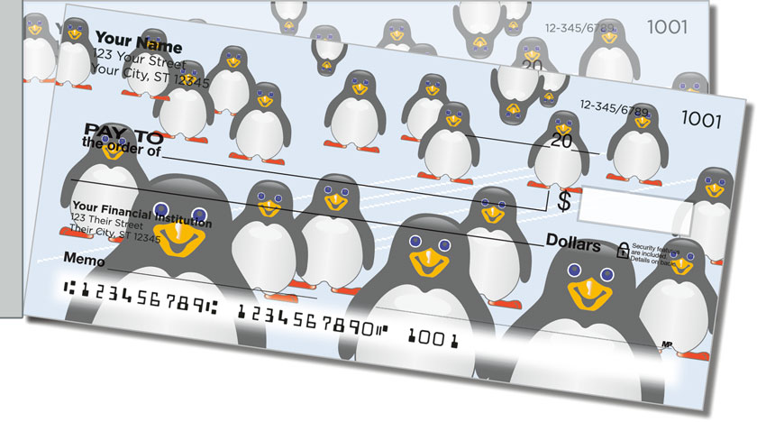 Cute Penguin Side Tear Checks