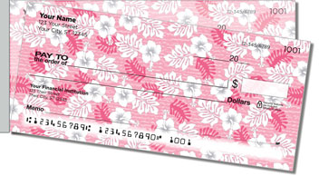 Hawaiian Print Side Tear Design Checks