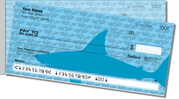 Fish Pattern Side Tear Design Checks