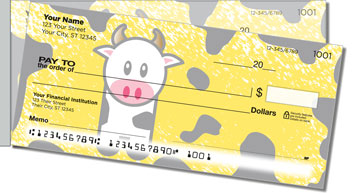 Cute Cow Side Tear Theme Checks