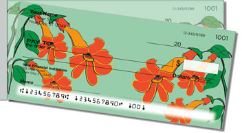 Hanging Flower Side Tear Theme Checks