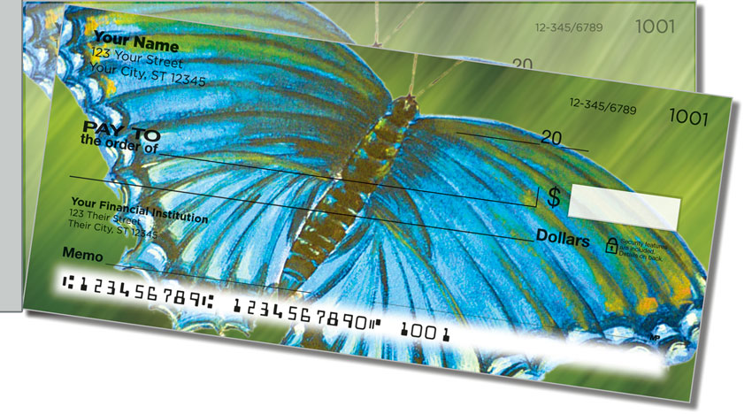 Colored Wings Side Tear Personal Checks