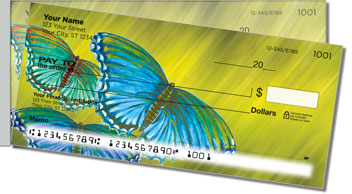 Colored Wings Side Tear Personalized Checks