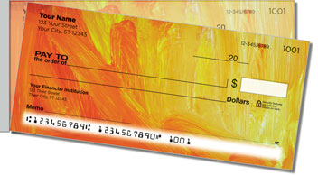 Colorful Brush Stroke Side Tear Theme Checks
