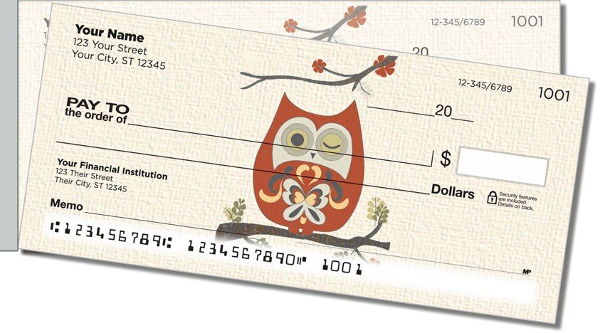 Country Owl Side Tear Checks