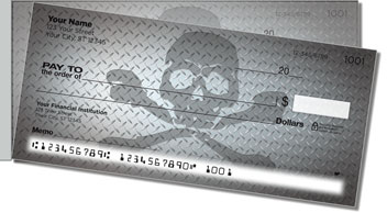 Skull Side Tear Design Checks
