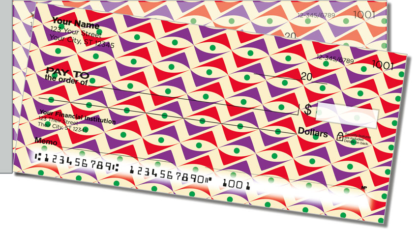 Random Retro Patterns Side Tear Checks