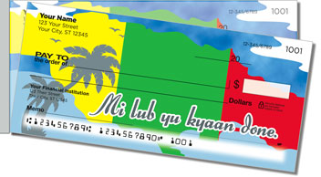 Reggae Music Side Tear Personalized Checks