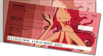 Sexy Vampire Side Tear Personalized Checks
