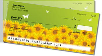 Sunflower Side Tear Design Checks