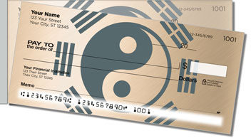 Yin Yang Side Tear Design Checks