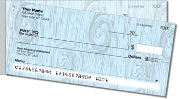 Knots in Wood Side Tear Personalized Checks