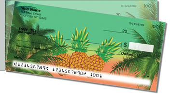 Tropical Getaway Side Tear Theme Checks