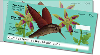 Hummingbird Side Tear Personalized Checks
