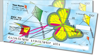 Colorful Kite Side Tear Design Checks