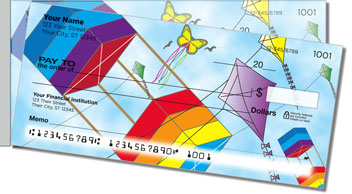 Colorful Kite Side Tear Personalized Checks