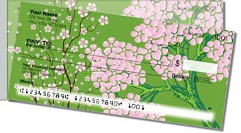 Cherry Blossom Side Tear Theme Checks
