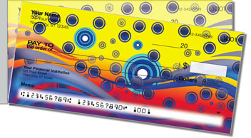 Retro Bullseye Side Tear Design Checks