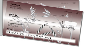 Metallic Flower Side Tear Theme Checks