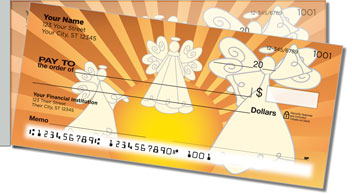 Angel Side Tear Personalized Checks