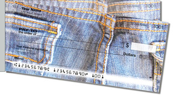 Favorite Jeans Side Tear Theme Checks