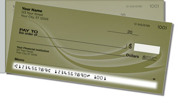 Flowing Ribbon Side Tear Design Checks