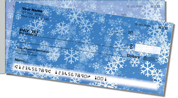 Holiday Snowflake Side Tear Design Checks