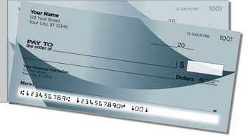 Simple Fade Side Tear Personalized Checks