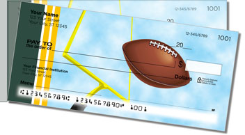 Green & Gold Football Fan Side Tear Theme Checks