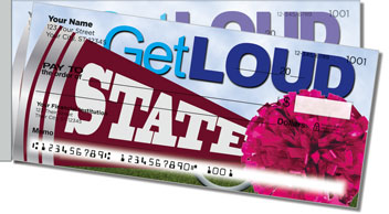 Cheerleader Side Tear Personalized Checks
