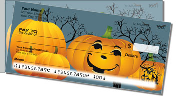 Jack-o-Lantern Side Tear Personalized Checks