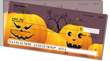 Jack-o-Lantern Side Tear Theme Checks