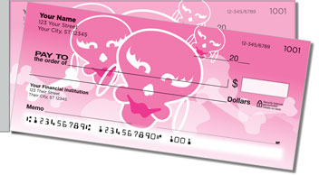 Girly Skull Side Tear Theme Checks